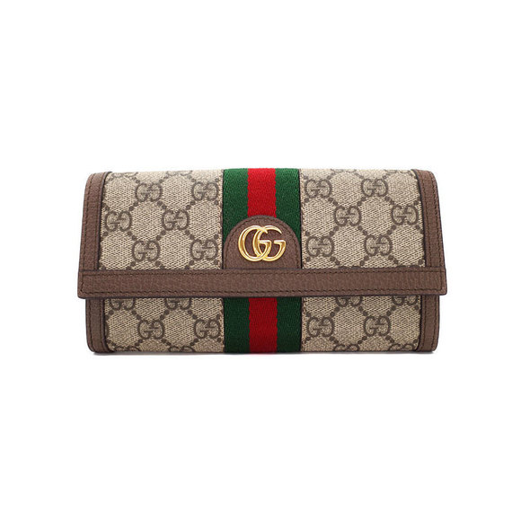 Gucci Wallet Bifold GG Long Continental Ophidia - Picture 1 of 5